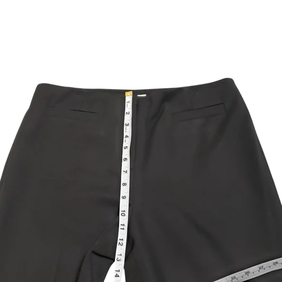 Talbots Womens Stretch Black Flat Front Career Trouser Dress Pants Sz 14 - Picture 10 of 12